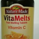 NEW Nature Made Vita Melts Vitamin C 100 Tabs Juicy Orange exp 8/16