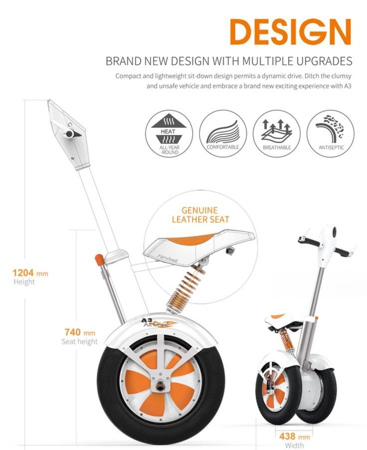 Self balancing Scooter Bike Electric Airwheel A3