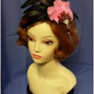 Pink Fan Fascinator