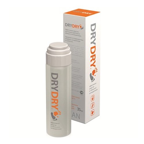 DRY DRY 35ml Lotion Antiperspirant for ARMPITS PALMS and FEET. DRYDRY