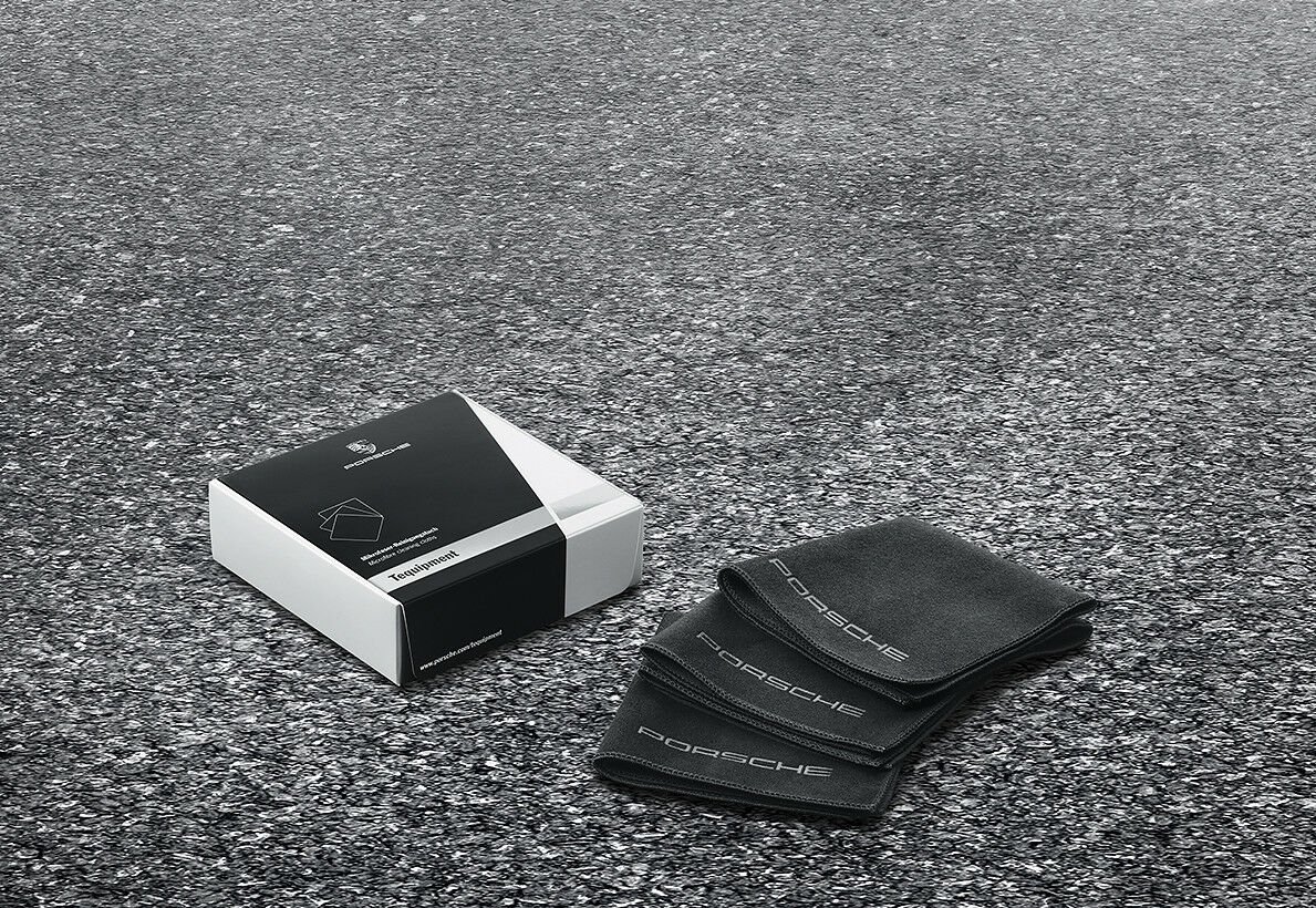 Porsche Interior Microfibre Cleaning Cloth Genuine 1 set - 3 pieces