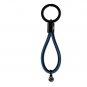 BMW I KEY RING LEATHER CARBON GREY