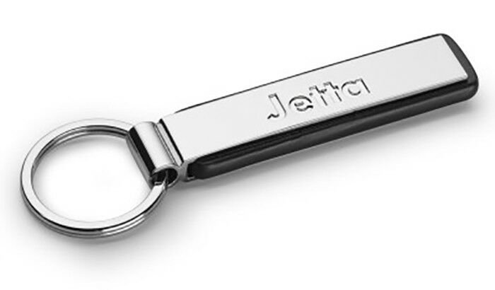 Volkswagen Jetta Key Ring Keychain Keyring leather and metal