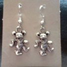 NEW Silver Tone Grateful Dead Teddy Bear Ear Rings