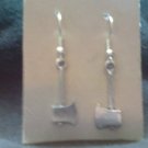 NEW Silver Tone Axe Drophook Earrings - Juggalo, Juggalette, Hatchetman, Insane Clown Posse