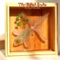 White Koi with clover resin painting