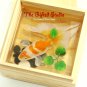 Orange and white Koi with clover resin painting