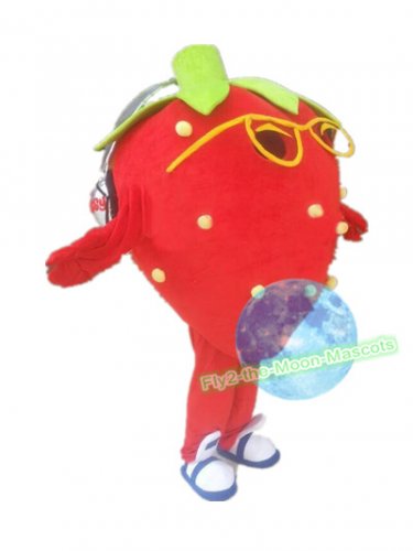 Free Shipping Music Strawberry Mascot Costume For Party Halloween