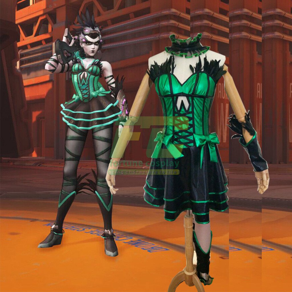 Free Shipping Overwatch Widowmaker Odile Skin cosplay costume Halloween Christmas Event