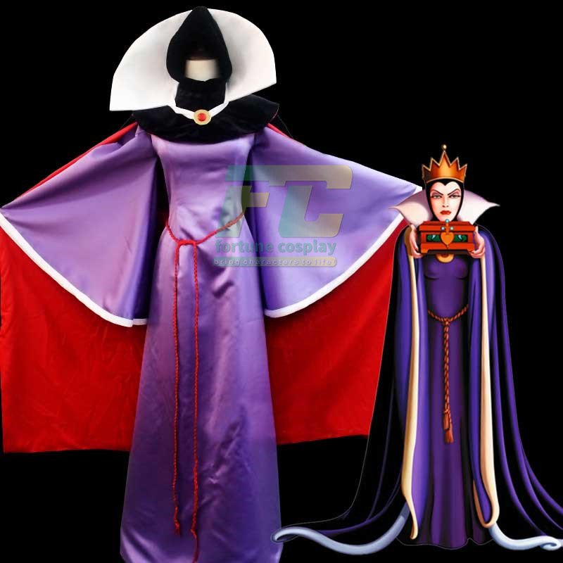 Free Shipping Snow White Evil Queen Dress Cosplay Costume Custom Made