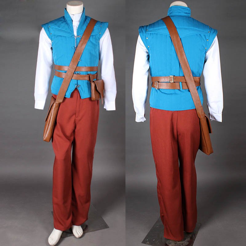 Free Shipping Tangled Rapunzel Prince Flynn Ryder Cosplay Costume Custom Made 0232