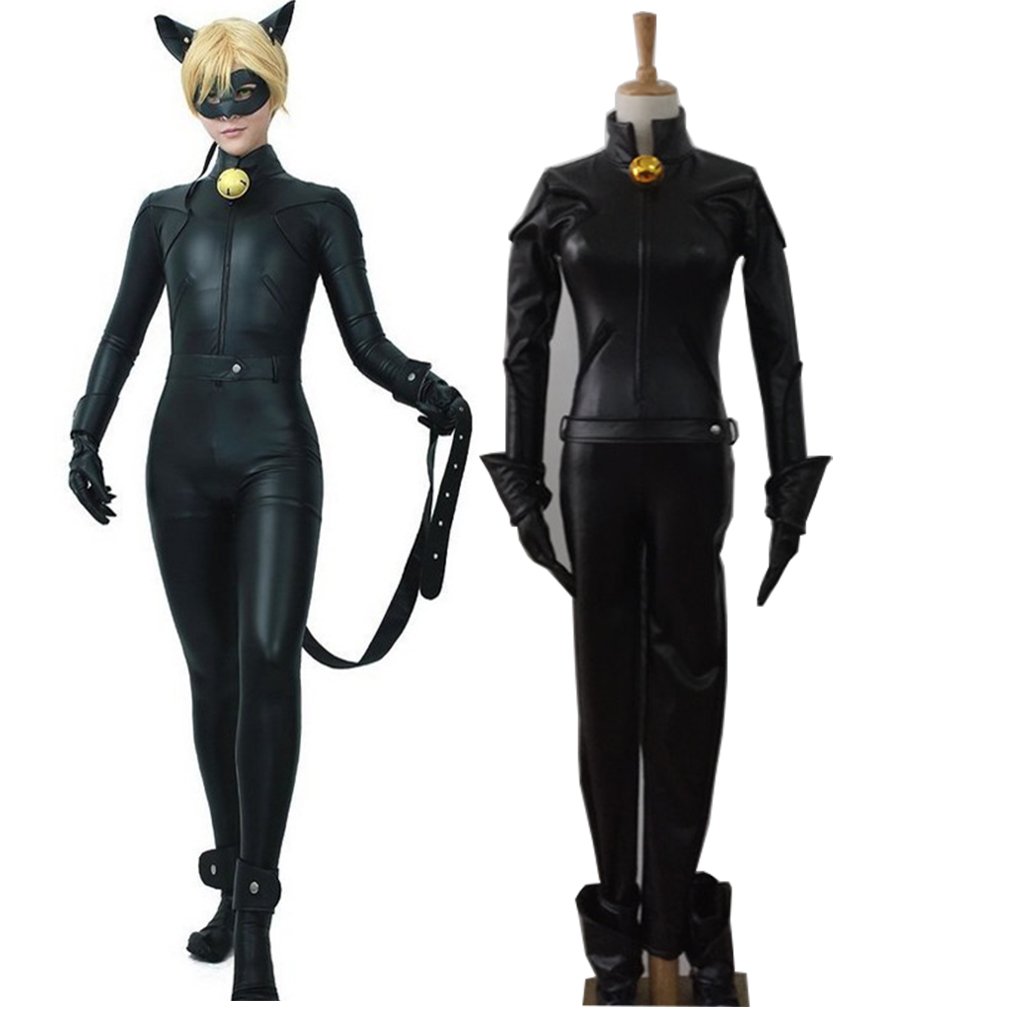 Free Shipping Miraculous Ladybug Adrien Agreste Cat Noir Cosplay Costume Bo...