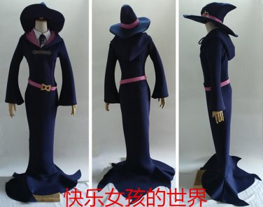 Free Shipping Little Witch Academia Lotte Yanson Dress Uniform Outfit Anime Cosplay Costumes
