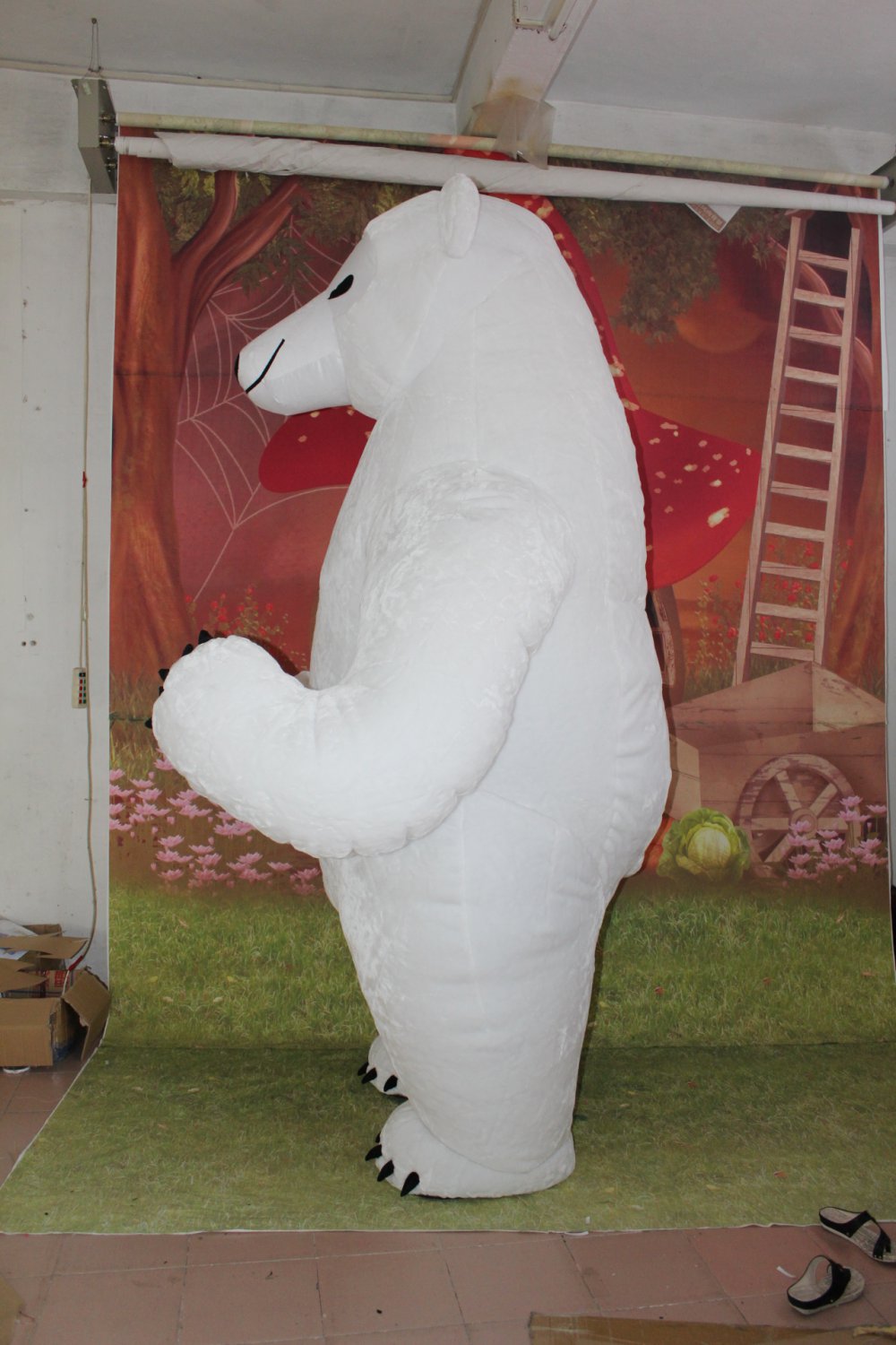 large inflatable polar bear