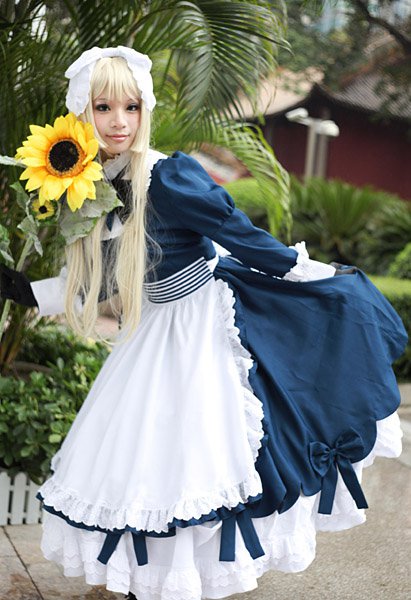 Details about / APH Axis Powers Hetalia Belarus Lolita Cosplay Costume Maid Dress full set