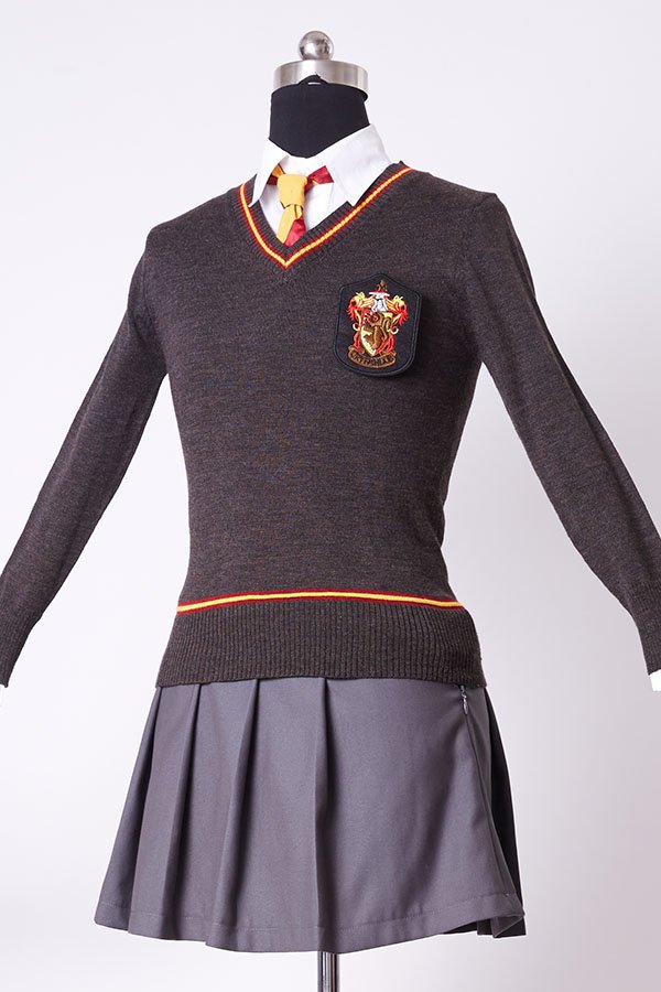 Free Shipping Gryffindor Hermione Granger Cosplay Costume Adult Version Halloween Harri Potter 