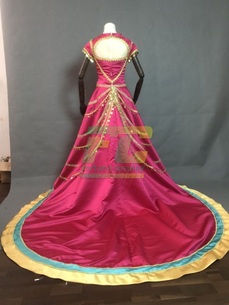 Free Shipping 2019 Movie Aladdin Princess Jasmine Cosplay Costume Fancy ...