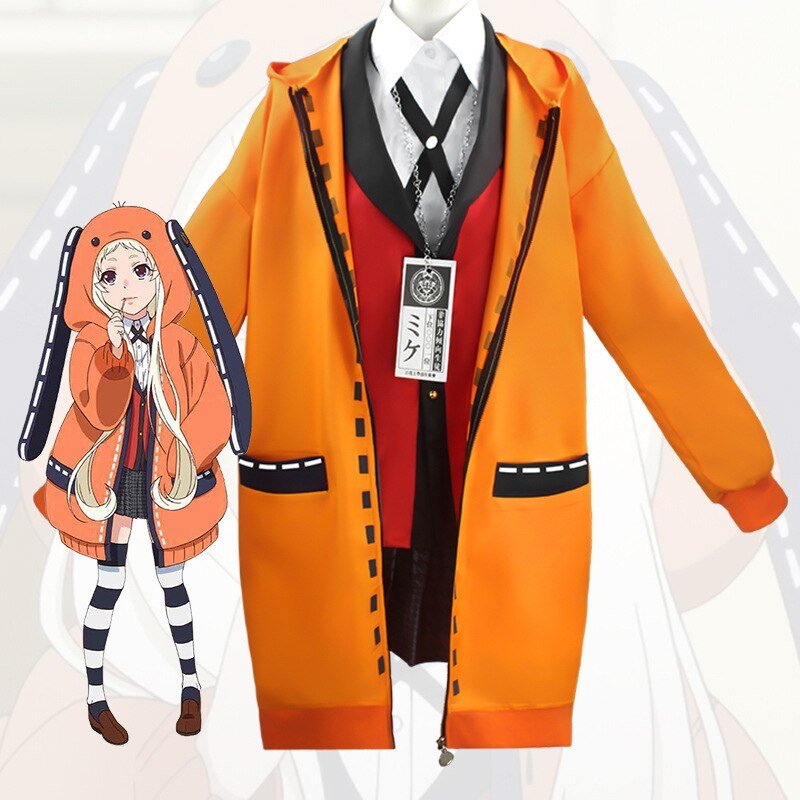 Free Shipping Kakegurui Compulsive Gambler Runa Yomozuki Jacket Cosplay ...