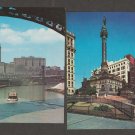 Cleveland Ohio Postcards Historic Buildings Public Square Teminal Tower