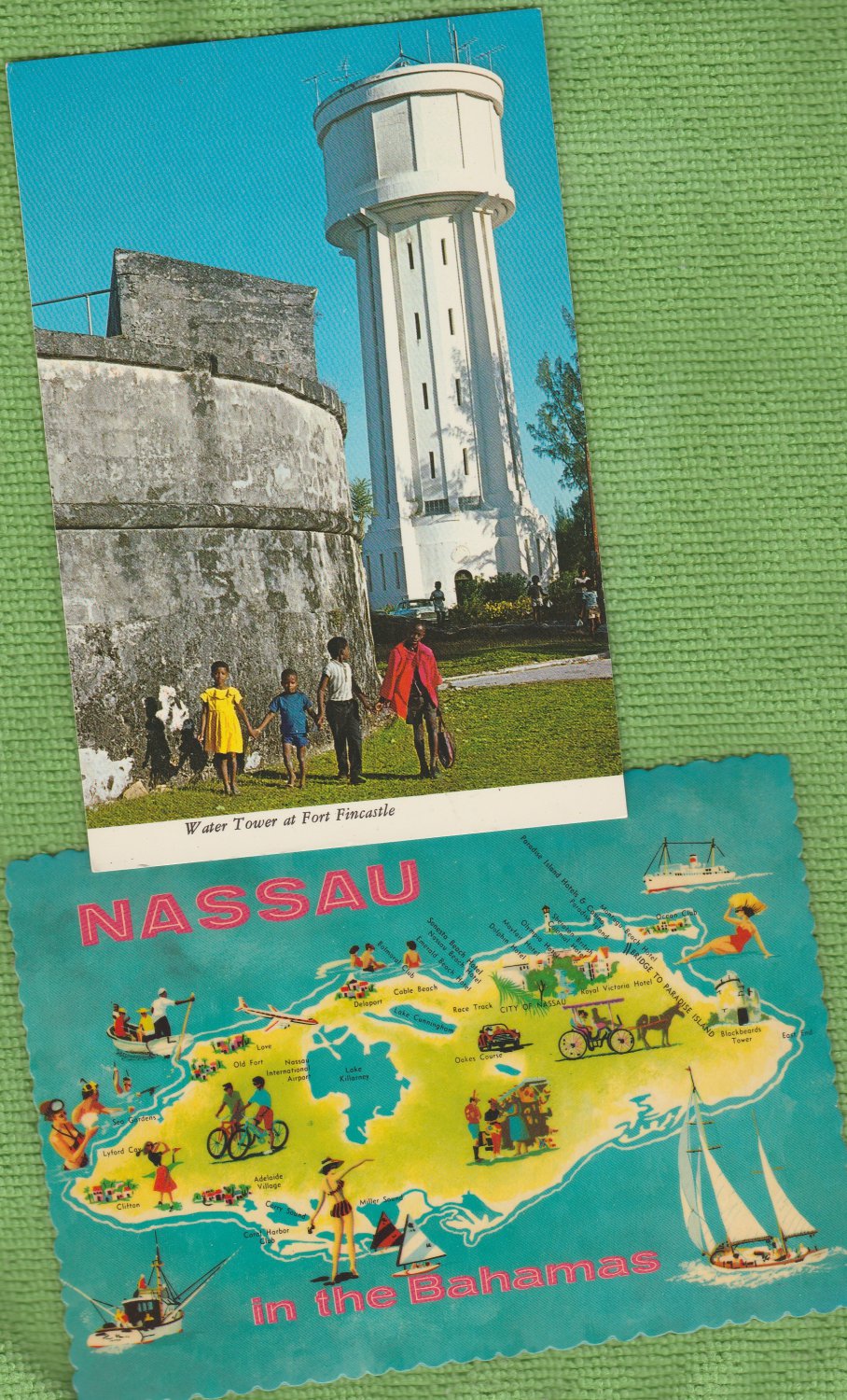 NASSAU BAHAMAS POSTCARDS Fort Fincastle Water Tower