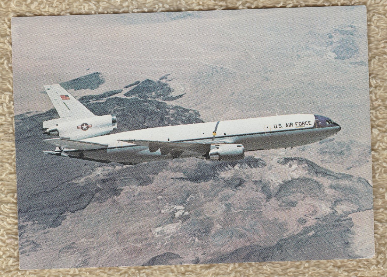 USAF KC-10 EXTENDER Postcard Douglas Aircraft Cargo McDonnell Aviation