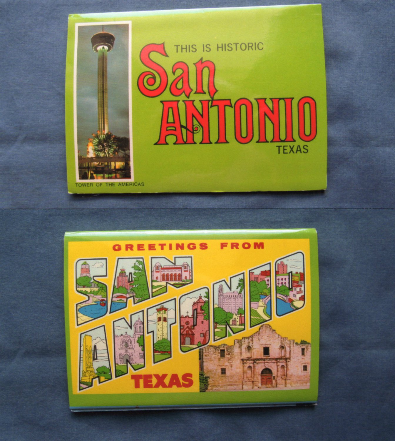 San Antonio Texas Picture Folder, Alamo, Sunken Gardens, Lackland Air Force Base