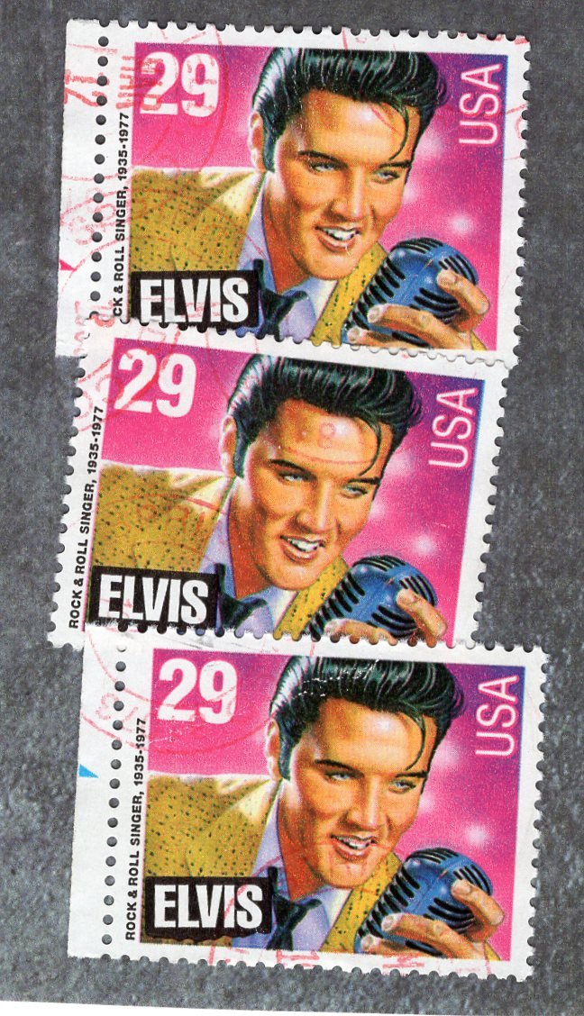 Elvis Presley Commemorative Postage Stamps Music Rock And Roll Usps 1993 29c Used 9723