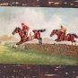 Jumping Horses, Steeplechase, Tuck's Early Postcard, Horse Race, Oilette, Postmarked