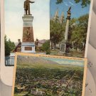 Salt Lake City Utah City Scene, Pioneer Statue, Vintage Postcards Lot of 3, Collectible