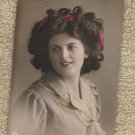 Beautiful Woman RPPC Post Card Tinted Vintage Actress?