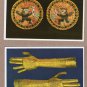 Gold Artifacts Of Peru Collectible Postcards Mosaic, Mochica, Chimu Ornaments