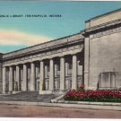 The Central Library, Indianapolis, Indiana Postcard, Historic Building, Street View