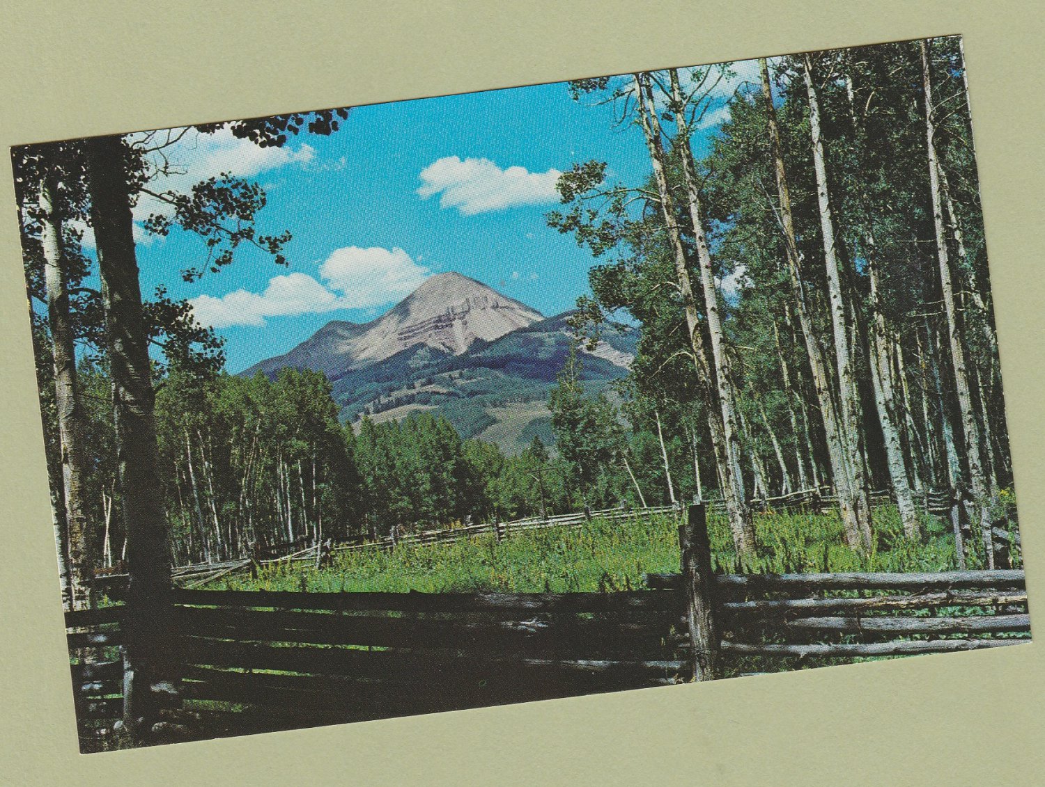 ENGINEER MOUNTAIN Vista Postcard Silverton Colorado Scenic