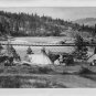 Kettle Falls, Washington Indian Fishing Camp Vtg Black & White Postcard