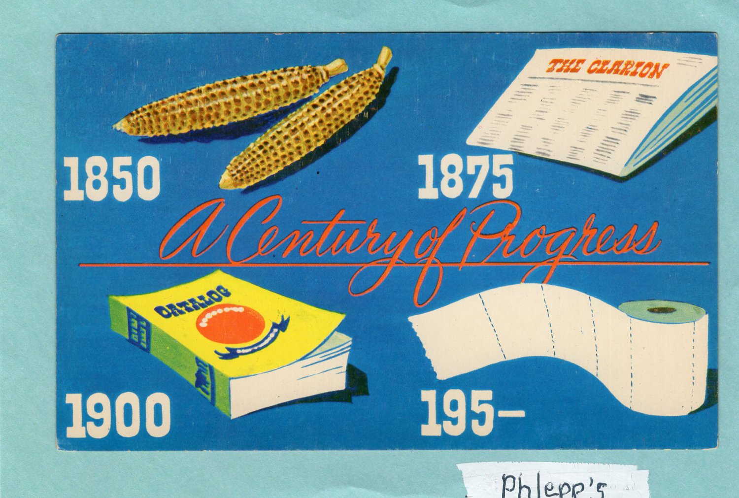A Century Of Progress Comic / Humor Chrome Vintage Postcard Corn Cob