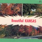 Beautiful Kansas Scenic Postcard, Multi-View, Chrome, Midwest