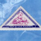 Giomata Filatelica San Marino Triangle Postage Stamp, 3 Lire
