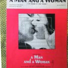 A Man And A Woman (Un Homme Et Une Femme) Vintage Sheet Music