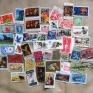 Collection Of U.S. Postage Stamps 100 Count, Animals, People, Many Themes