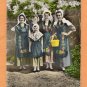 Le Dauphine Postcard, Women & Girl, Traditional French Dress