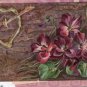 Purple Flowers, Early Embossed Soapine Advertising Postcard With Heart & Arrow