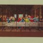 THE LAST SUPPER Post Card Forest Lawn Memorial Park Window Stained Glass