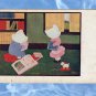 Children With Books, Antique Postcard, Schooling, Library