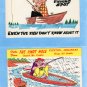 Funny Fishing Vintage Postcards Adverting, Humorous