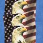 Kansas State Postcard With Eagle & Flag, Patriotic, Bird