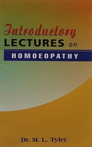 Homoeopathy Introductory Lectures [Paperback] [Jun 30, 1996] Tyler, Margaret