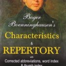 Boger Boenninghausen's Characteristics Materia Medica & Repertory With Word