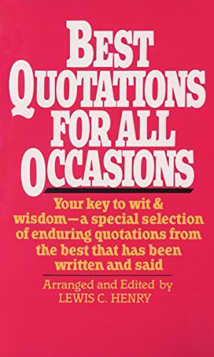 BEST QUOTATIONS FOR ALL OCCASIONS