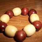 Large wooden bracelet stretchable