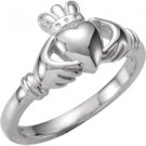 Sterling Silver Kids Claddagh Ring